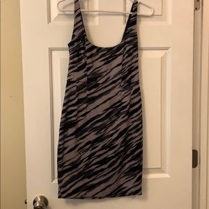 French Connection- Black and Gray Mini Dress- Sz4